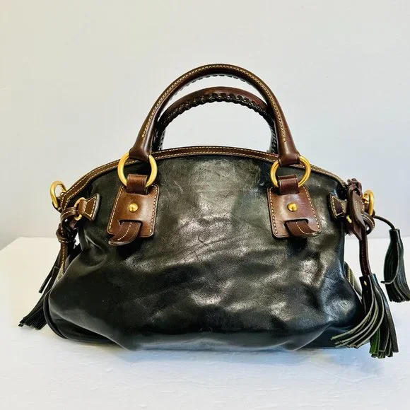 Y2K DOONEY & BOURKE LARGE LEATHER DOCTOR SATCHEL BAG VINTAGE - Picture 6 of 16